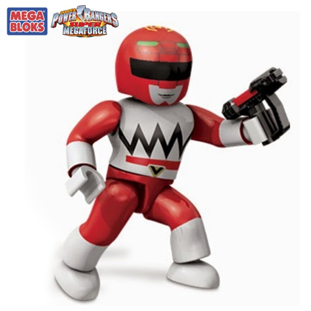 Red Power Ranger Minifigure - Mega Bloks Power Rangers Lost Galaxy